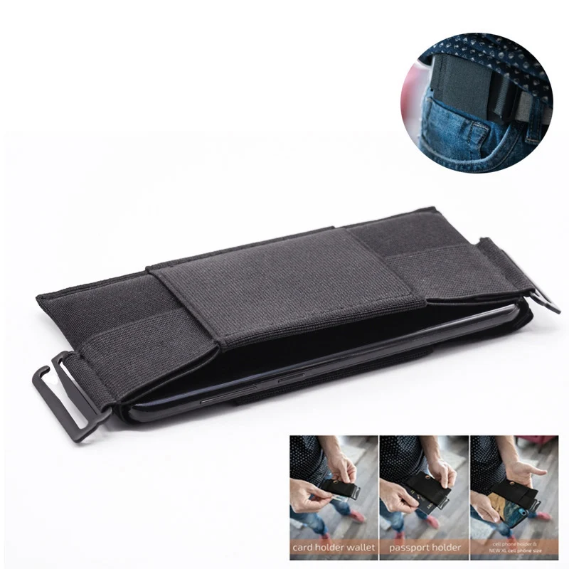 

Minimalist Invisible Wallet Waist Bag Mini Pouch For Key Card Phone Sports Outdoor Porte Monnaie Femme