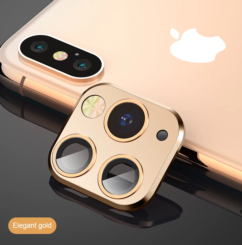 Сменный Чехол для iPhone 11 Pro Max, роскошное металлическое защитное кольцо для объектива камеры для iPhone X XS MAX, Защитная пленка для камеры