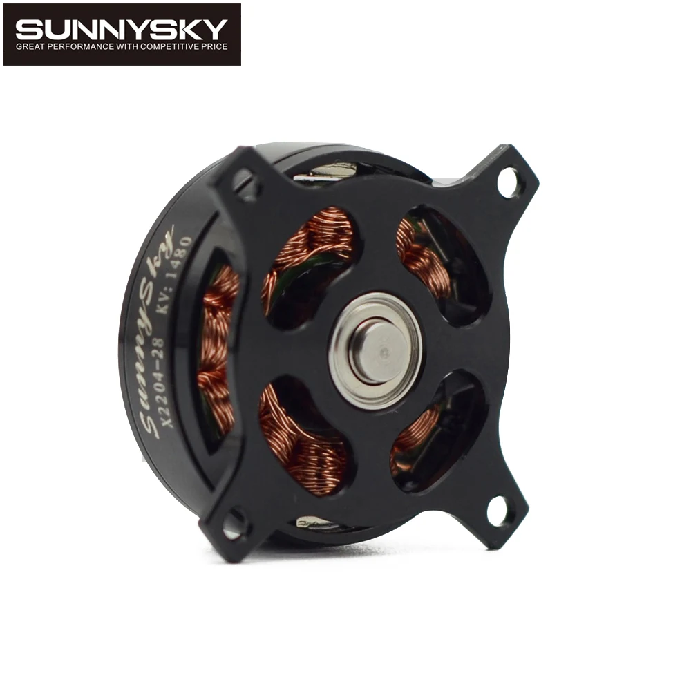 Sunnysky X2204 KV1480/KV1800 2-3S 3 мм бесщеточный двигатель с диаметром вала для