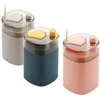 3pcs toothpick holder dispensers pop up automatic tooth pick dispenser for kitchen restaurant toothpicks container sturdy
