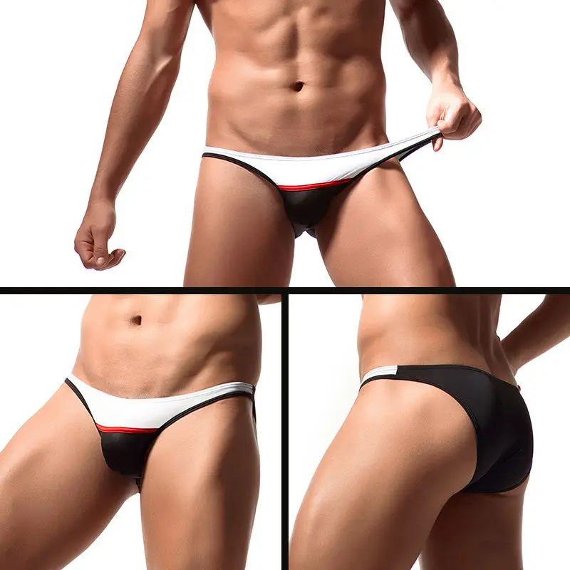 Мужское нижнее белье сексуальные мини трусы шелковое прозрачные мужские трусики