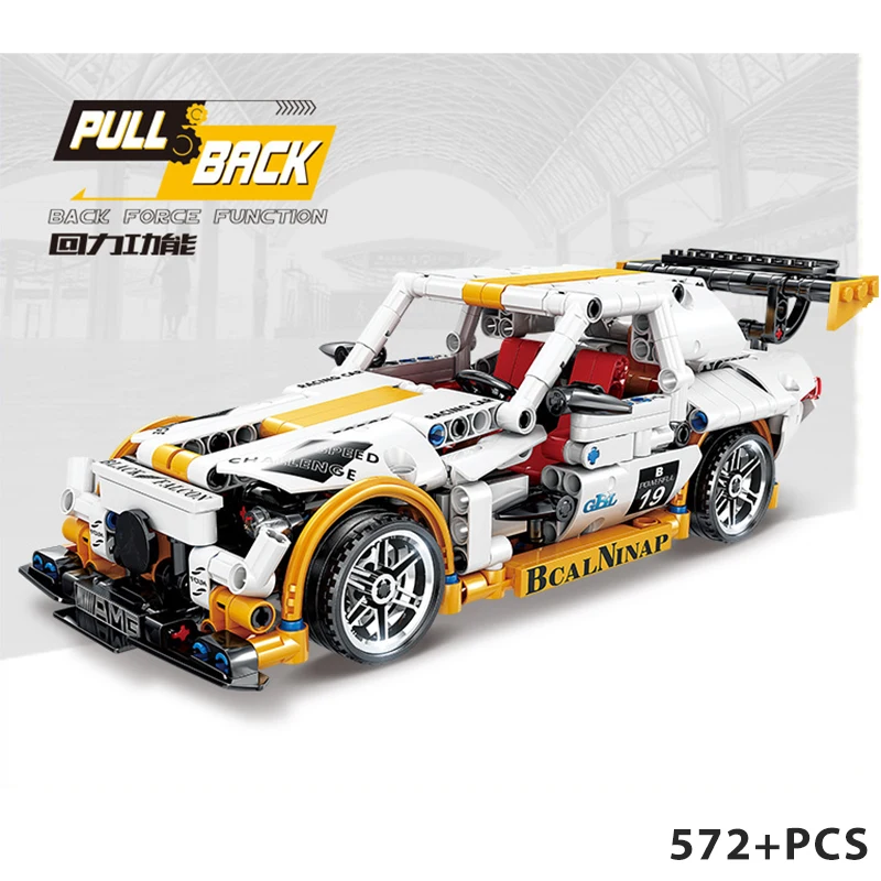 BZDA Mercedes Benz SLS AMG GT3 строительные блоки для гоночных автомобилей скоростной чемпион
