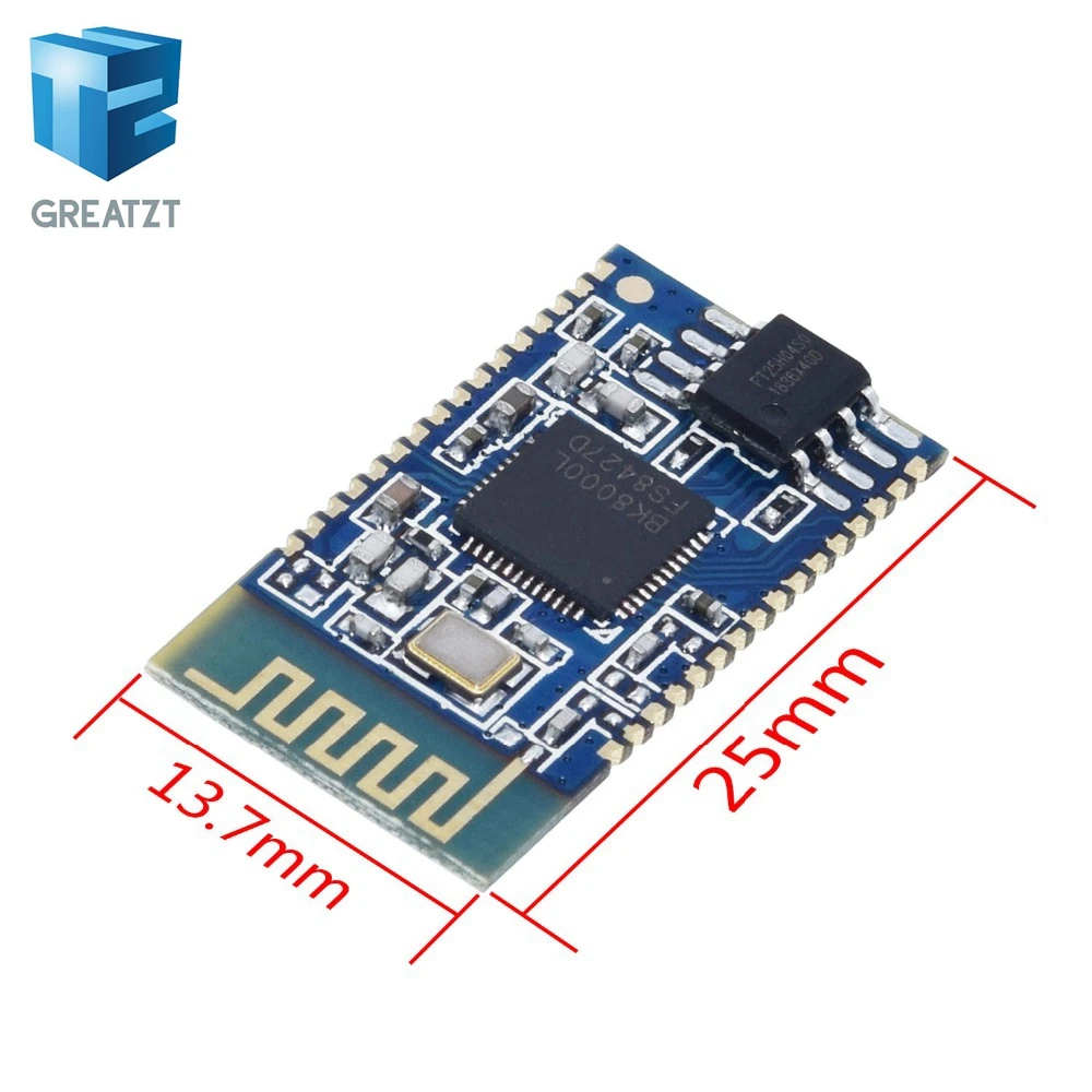 BK8000L GREATZT 1 шт. Bluetooth стерео аудио модуль передачи BK8000L AT команды SPP Bluetooth динамик усилитель DIY - Цвет: BK8000L