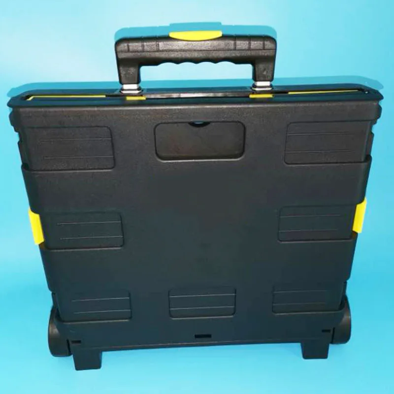 

Multi Function Folding Trolley Box Two Wheeled Mobile Trolley Men's and Women's Luggage Outdoor Storage Box