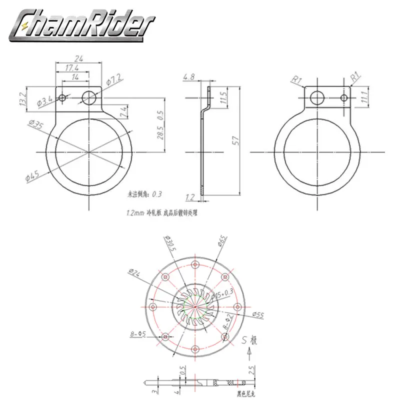 Датчик помощи педали PAS бесплатная доставка BZ-4(8) BZ4(8) магнит простота установки