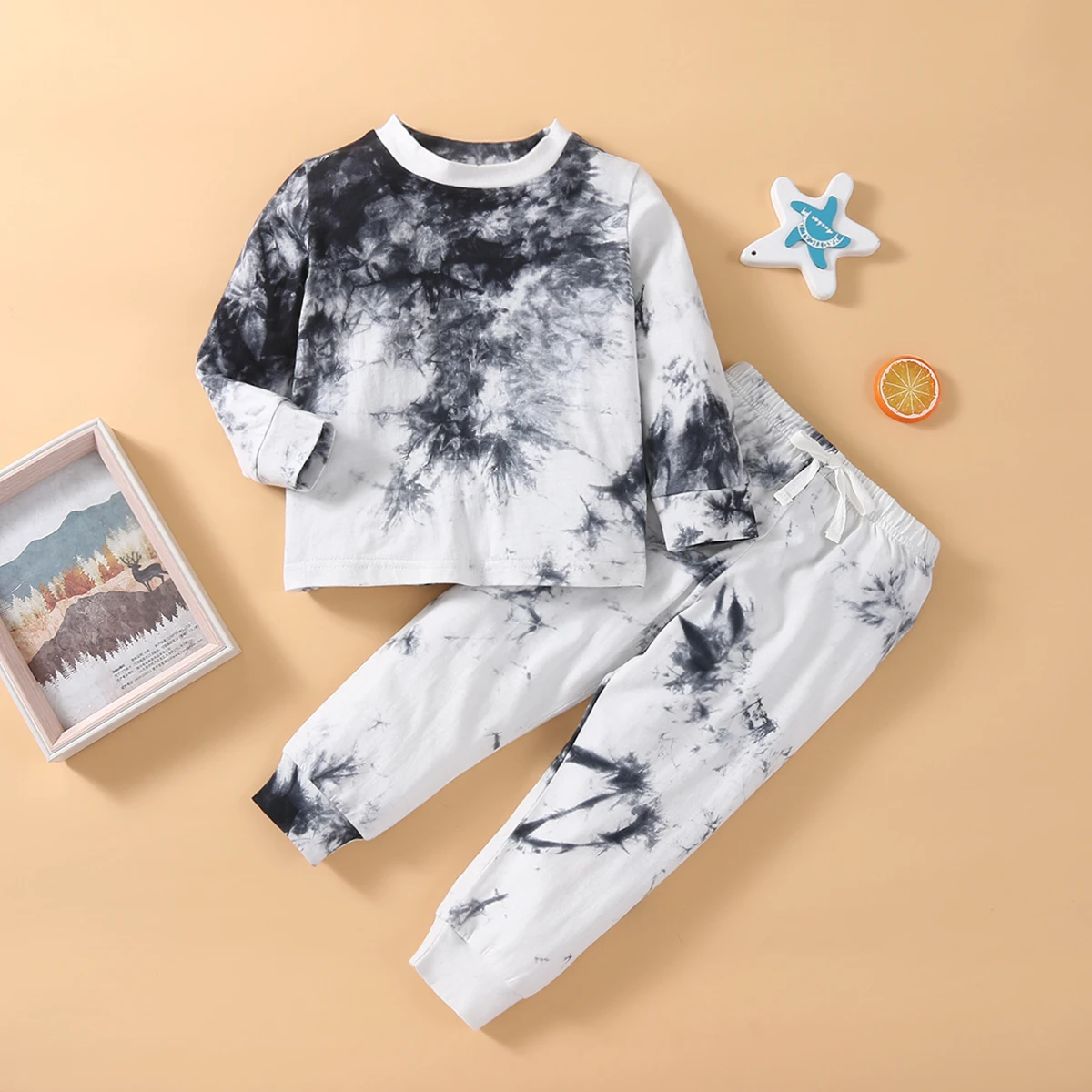 FOCUSNORM Осенние повседневные комплекты детской одежды для мальчиков 2 шт. пуловер с