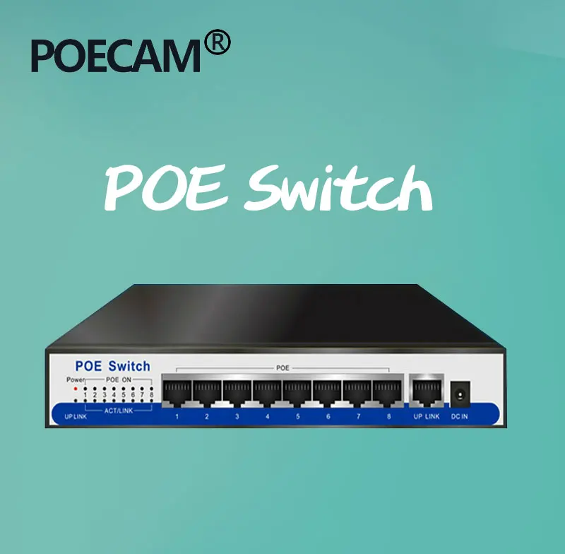 9 портов гигабитный коммутатор poe 100/1000 Мбит/с IEEE802.3af/при активном POE 8 портов 50v2. 3a для 8 шт 1080P 2MP 3MP 4MP 5MP 6MP HD ip-камера