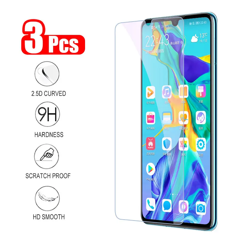 3x Protective Glass For Huawei Honor 20 20i 10 10i Pro Lite Screen Protector Tempered Glass Film On Honor 10 Screen Guard Foil