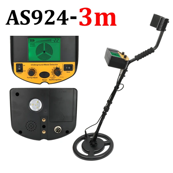 AS924 3.0M Underground Metal Detector Max Depth 3M 1.5M AR944M Gold Detector Scanner Finder Gold Digger Treasure seeking Hunter li-Battery - Цвет: AS924 3.0M