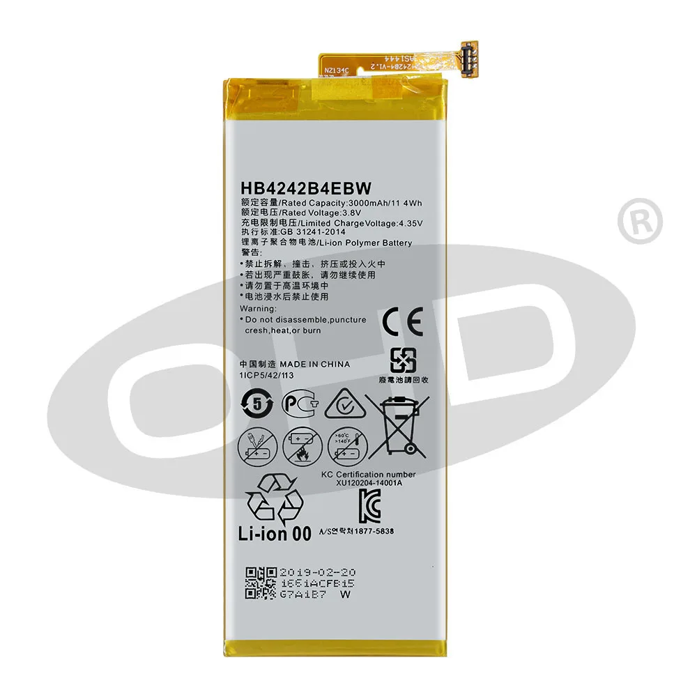 2 шт. оригинальная запасная батарея для телефона Huawei Honor 64X H60 L01 L02 L11 HB4242B4EBW
