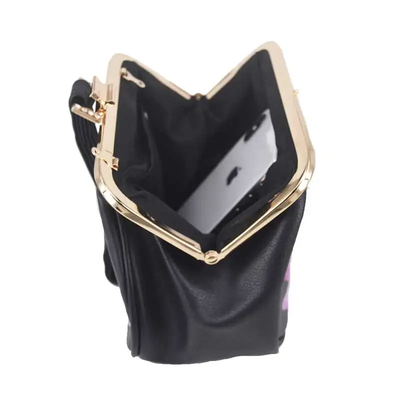 Модная женская кожаная сумка с рисунком персонажа универсальная Сумочка для