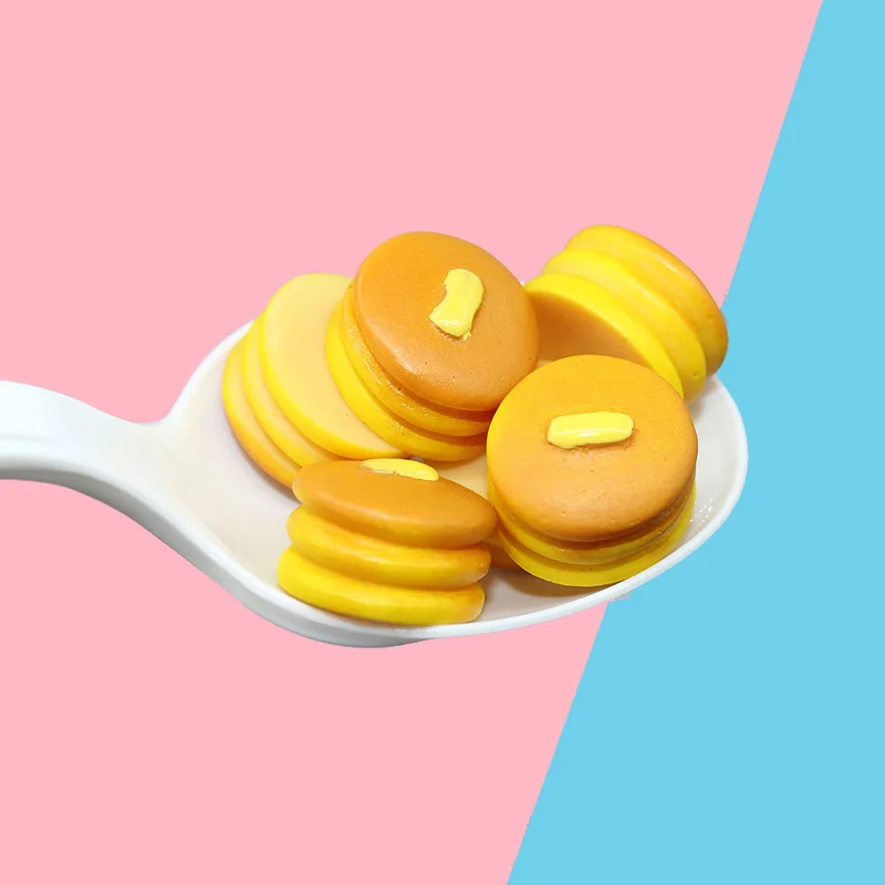 

10Pcs Mini Simulation Dorayaki Resin Cabochons Kawaii Food Play Fit Phone Decoration DIY Scrapbooking Craft Jewelry Making