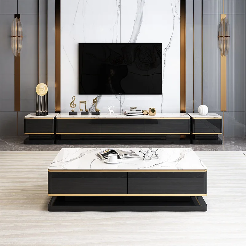

Living Room Center Table Legs Coffee Table Side Table Marble Top Luxury marble coffee table Smart glass round coffee table