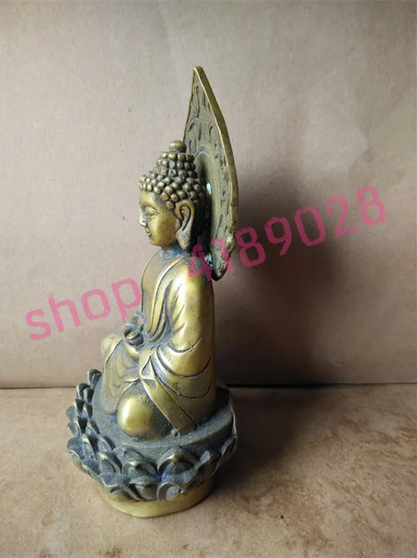 Фигурка Будды из чистой меди орнамент ручной работы|Статуэтки и миниатюры| |