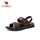 Мужские сандалии CAMEL из натуральной кожи, Нескользящие, мягкая подошва, повседневные, летняя деловая обувь, 2021