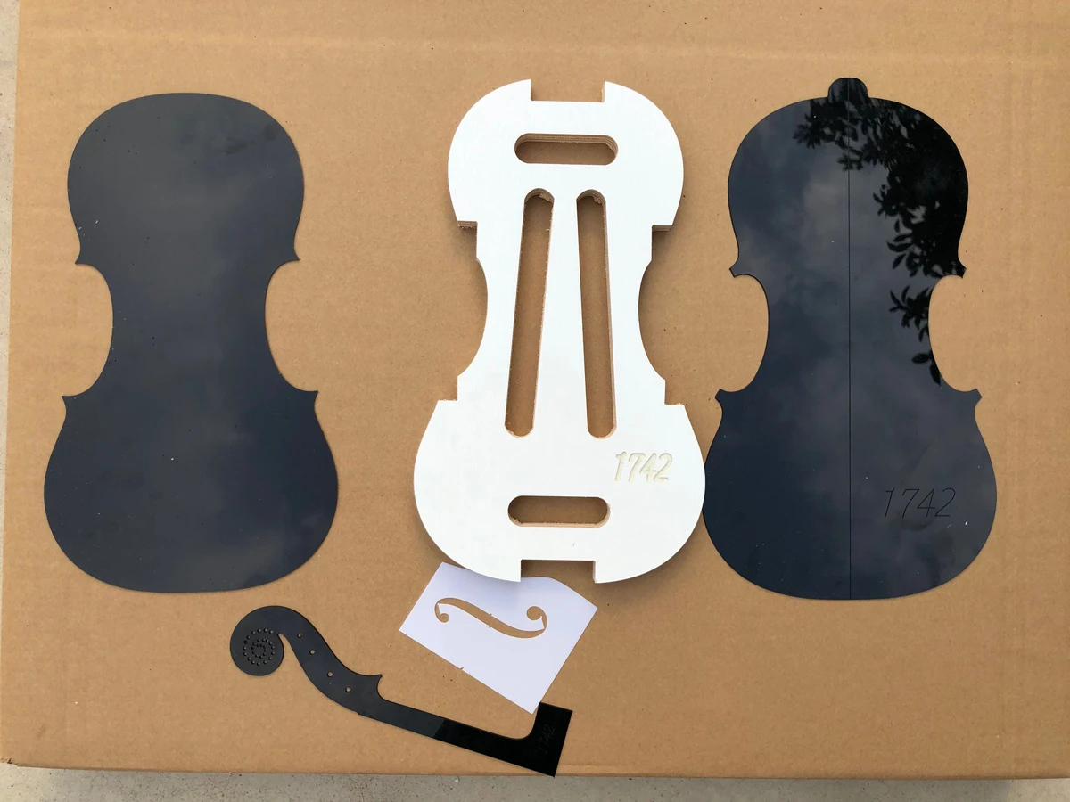 

1 компл. Stradivari 1742 год 4/4 Гриф для скрипки/F Гриф для отверстий пресс-форма Luthier Инструменты