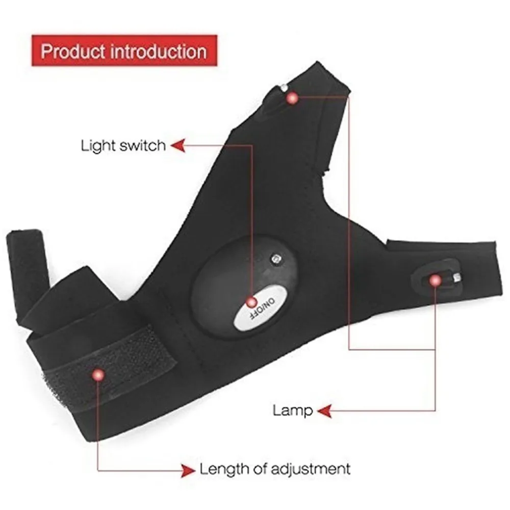 Светодиодный фонарик с перчатками универсальный инструмент для renault Лагуна 2