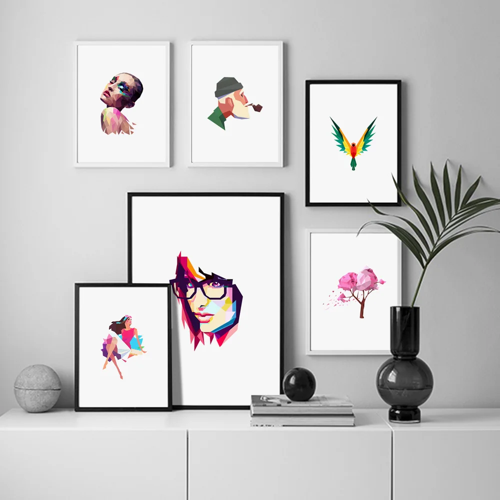 Абстрактные геометрические плакаты на скандинавскую тему и репродукции