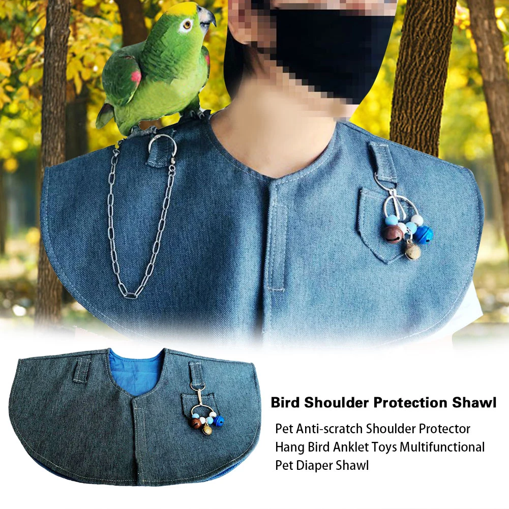 

Parrots Shoulder Protector Anti-scratch Shawl Parrots Pad Shoulder Cape Pet Shoulder Protector Shawl Bird Parrot Care Supplies