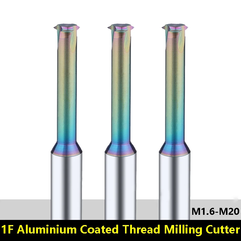 

BEYOND Coated Single Edge Threading Milling Cutter for Aluminum M1.6 M2 M2 M2.5 M4 M6 M8 M12 M6 Metric Tungsten Steel Endmills