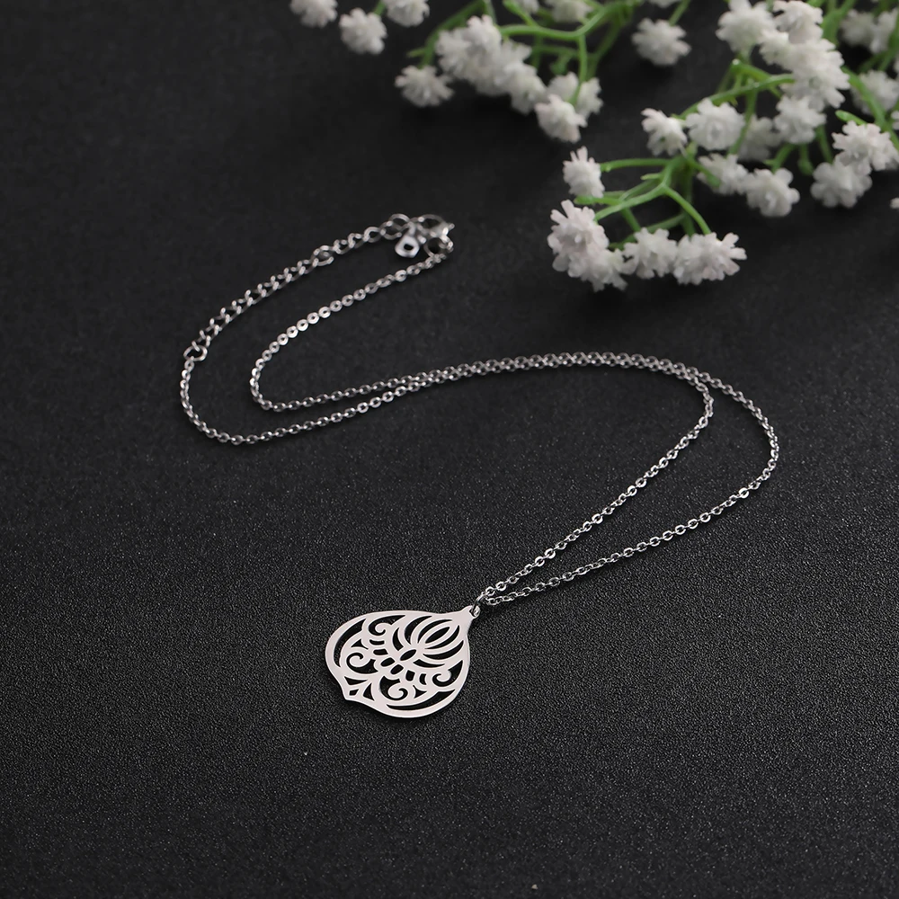 Женское Ожерелье чокер из нержавеющей стали серебристого цвета|Ожерелья с