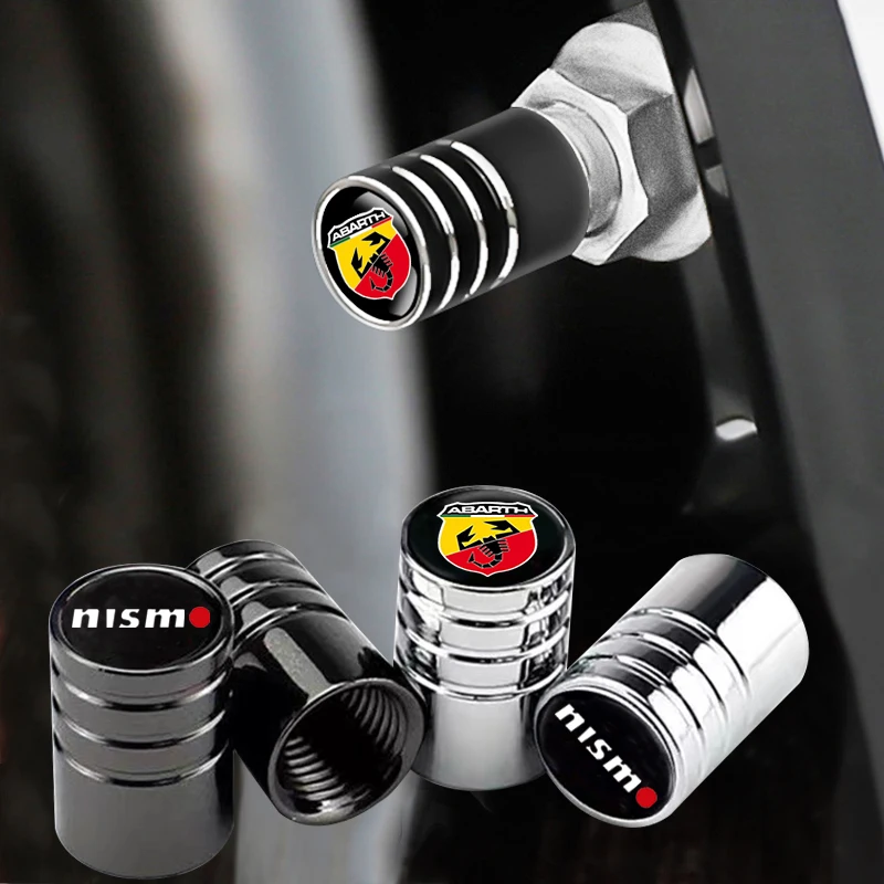 

4pcs Metal Car Wheel Tire Valve Caps Tyre Rim Stem Covers For Cadillac Escalade ATS BLS CTS CT4 CT5 CT6 EXT STS SLS SLR XLR XTS