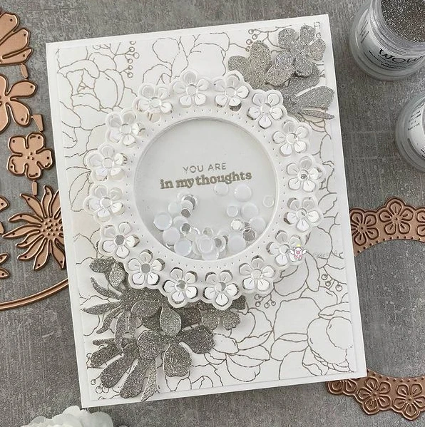 

Mmao Crafts Metal Steel Cutting Dies Flower plate frame wreath Stencil For DIY Scrapbooking Paper/photo Cards Embossing Dies