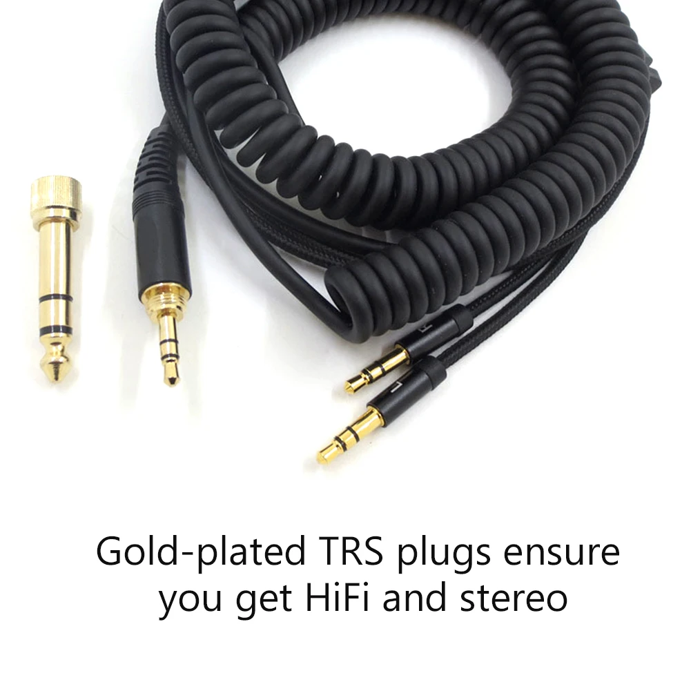 Wired Earphone Audio Cable for Denon AH-D7100/D9200/HIFIMAN Sundara Ananda HiFi Wire Headset Headphone Spring Cord | Электроника