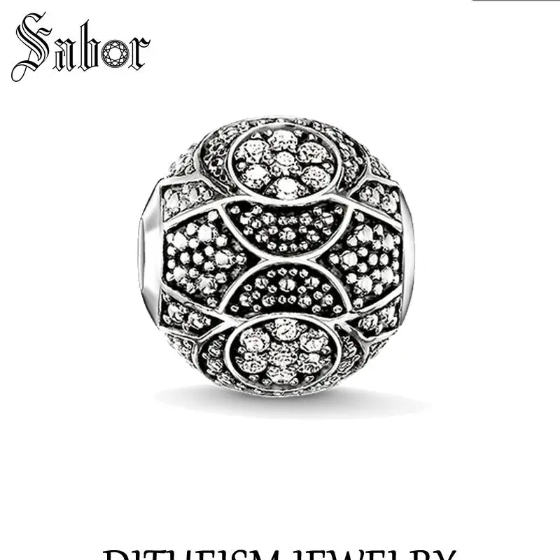 accessories DIY Beads Black Crushed Charm 2020 silver colour jewelry Gift Women Men Boy Girl Fit Bracelets Necklace thomas | Украшения и