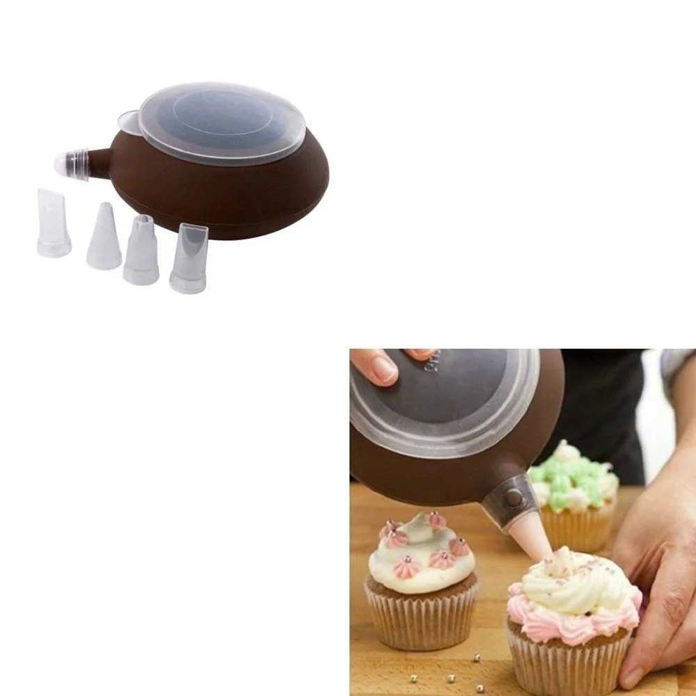 Силиконовая ручка искусственная кожа 5 комплект сопел искусственный десерт