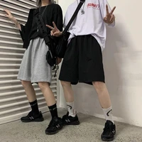 2021 summer shorts women elasticity lovely girls korean style sweet students harajuku simple loose plus size trousers female ins