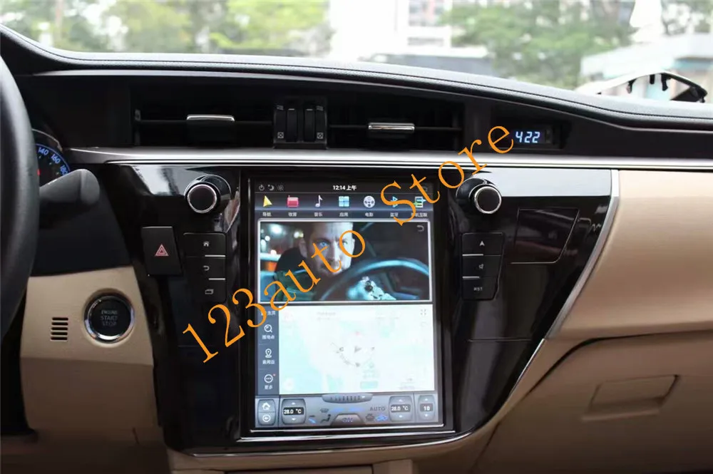 10 4 ''вертикальный экран Tesla Style Android 9 0 автомобильный DVD GPS плеер навигация