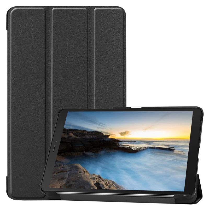 Чехол для Samsung Galaxy Tab A 8 0 2019 SM T290 295 Тонкий Магнитный чехол из ПУ кожи с подставкой