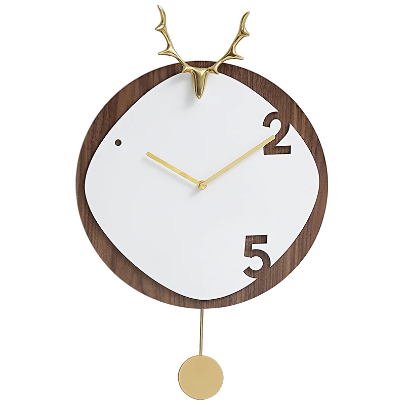 

Настенные часы с изображением головы оленя для гостиной