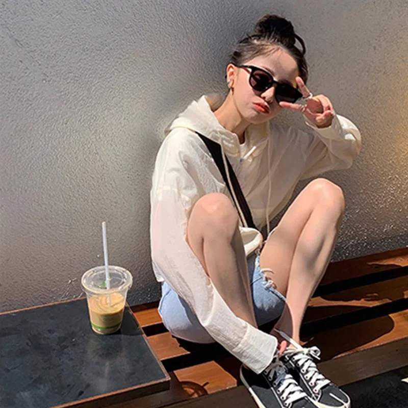 

Sun Protection Clothing for Women Summer Long-Sleeve Short Coat 2021 New Korean Style Loose Western Style Versatile Thin Sun