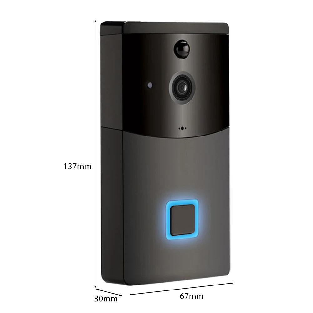 

Wireless Smart Doorbell Two Way Video Talk WiFi Door Bell Visual Intercom Smart Home Remote Camera Support 64GB TF Card
