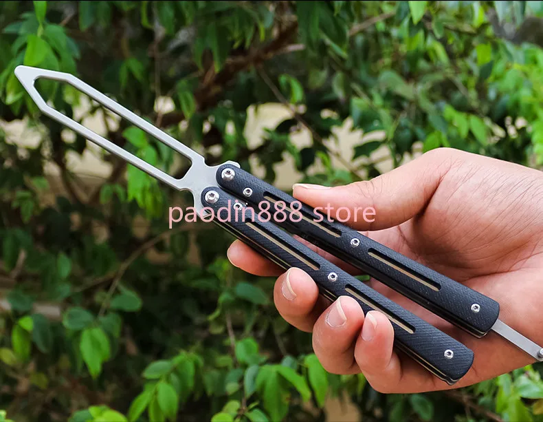 3 Цвета Бабочка В Ножевом Тренажере Система Подшипников Лезвие 440C Рукоять из G10 Кемпинг Охота Карманный Инструмент Без Замка