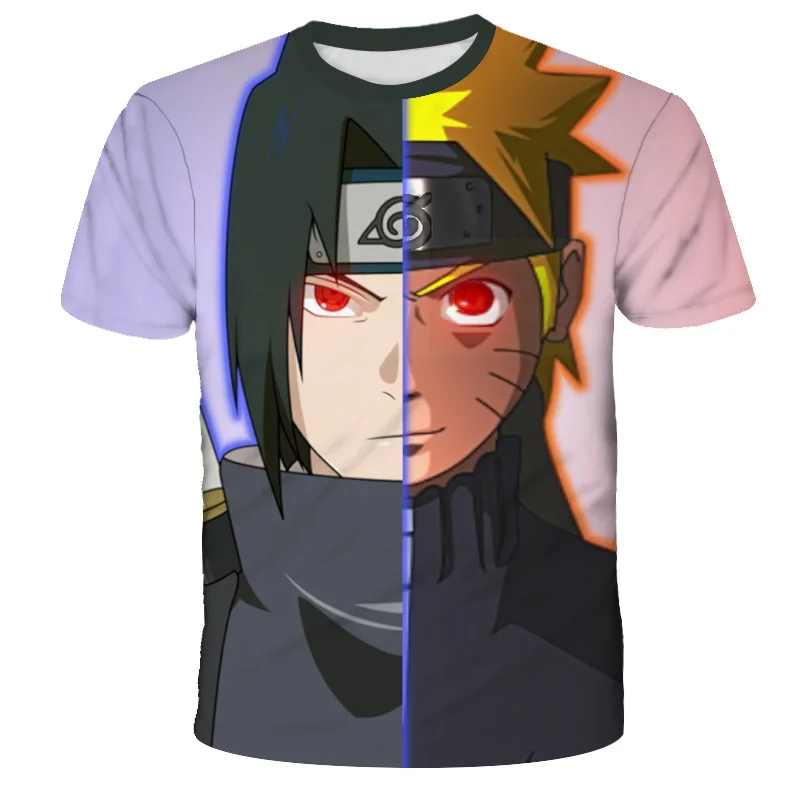 

Rasengan Nruto Sasuke T Shirt Kids Boys Clothes Kakashi Orochimaru Pain Gaara Short Sleeve Children Clothing Kid Girl Tshirts
