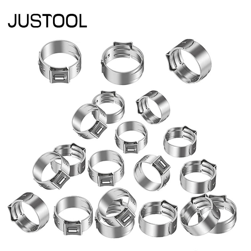 Зажимы для шлангов, бесступенчатые, 7-21 мм, 130 шт.