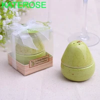 6sets the perfect pair ceramic pear salt and pepper shakers kitchen wedding favors party giveaways for guest