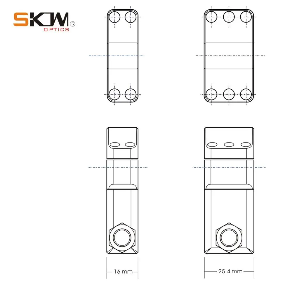 Тактические кольца для прицела SKWGEAR 34 мм крепление подходит Пикатинни Mil CNC кольцо