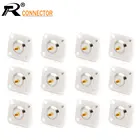 12 шт. UHF Female SO239 Jack 4 отверстия панель шасси крепление фланец припой чашка прямой разъем для LMR-400 радиочастотный коаксиальный кабель