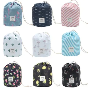 Круглая косметичка для женщин, Несессер для путешествий, органайзер для косметики, Женский чехол для туалетных принадлежностей, сумочка для хранения косметики