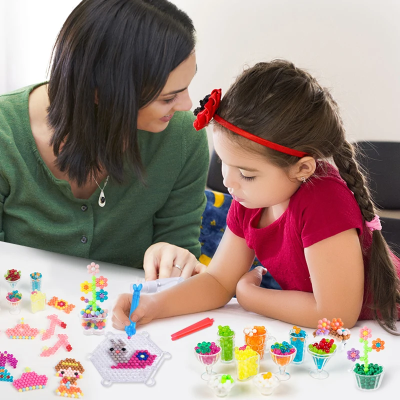 Дополнительные бусины Hama пазлы Aquabeads набор аквабусин сделай сам шарики для игр