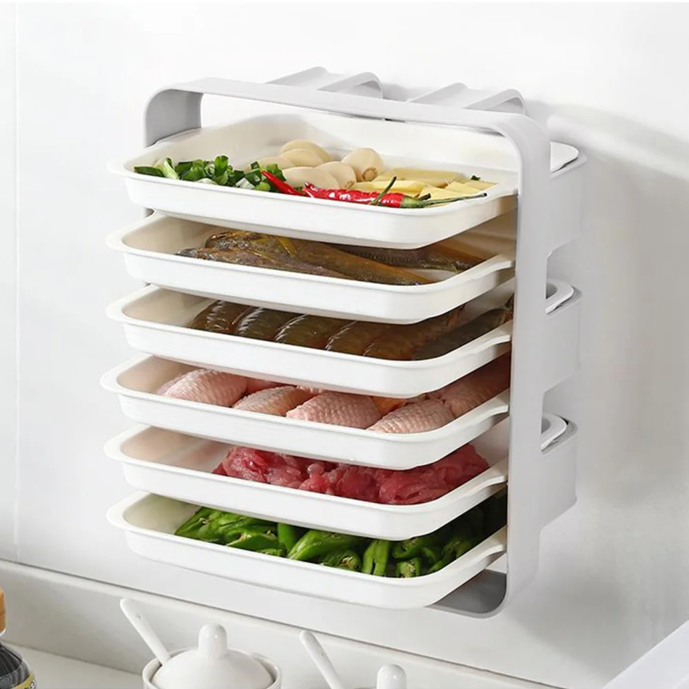 

Kitchen Storage Rack Dish Rack 6 Tier Side Dish Storage Kitchen Storage Shelf