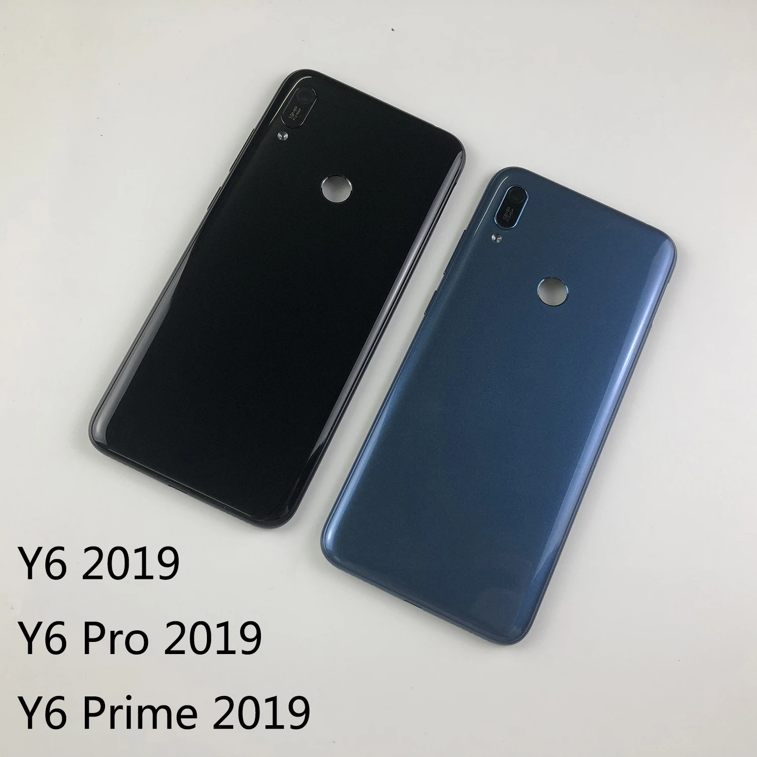 

Чехол для Huawei Y6 2019 / Y6 Prime 2019 / Y6 Pro 2019, задняя крышка аккумулятора + кнопки питания и громкости + объектив камеры + логотип
