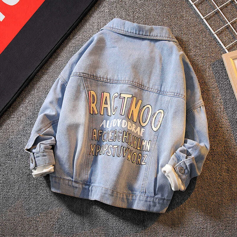 

2021 Spring Autumn New Denim Jacket Kids Fashion Clothes Girls Cardigan Children Coats Long Sleeve Tunic Casual Top Windbreaker