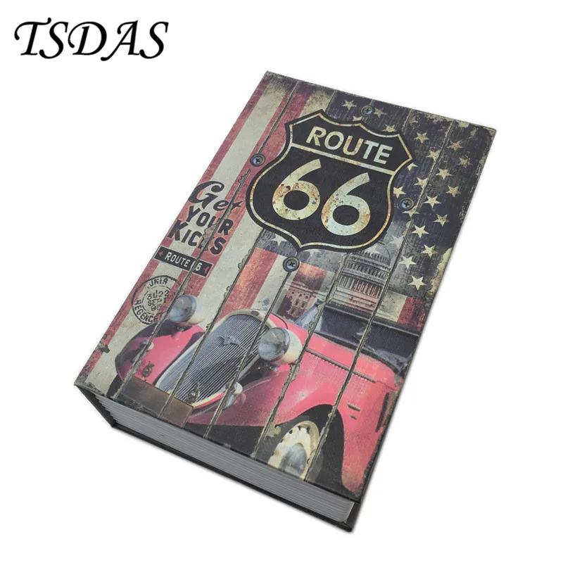 Декорации секретная книга Копилка Скрытая безопасность Сейф замок наличные