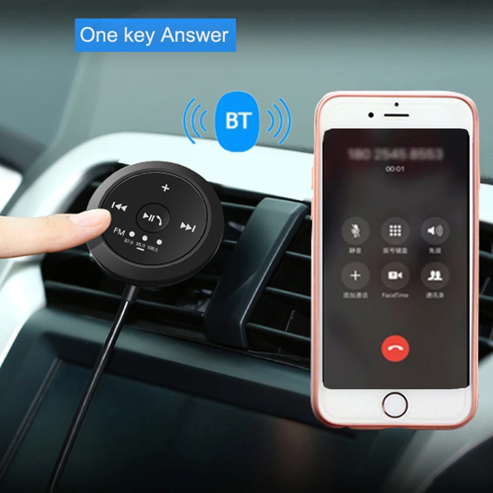 JINSERTA беспроводной 3,5 мм Bluetooth V5.0 приемник автомобильный MP3-плеер Музыкальный Аудио приемник адаптер Hands-free In-car A2DP набор для трансляции