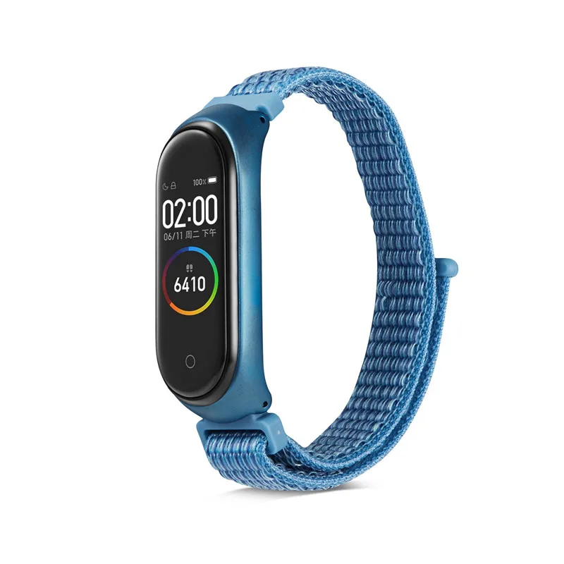 Нейлоновая петля сменный Браслет для Xiaomi Mi band 3 спортивный браслет дышащий ремешок для Xiaomi Mi band 4 Смарт часы аксессуары